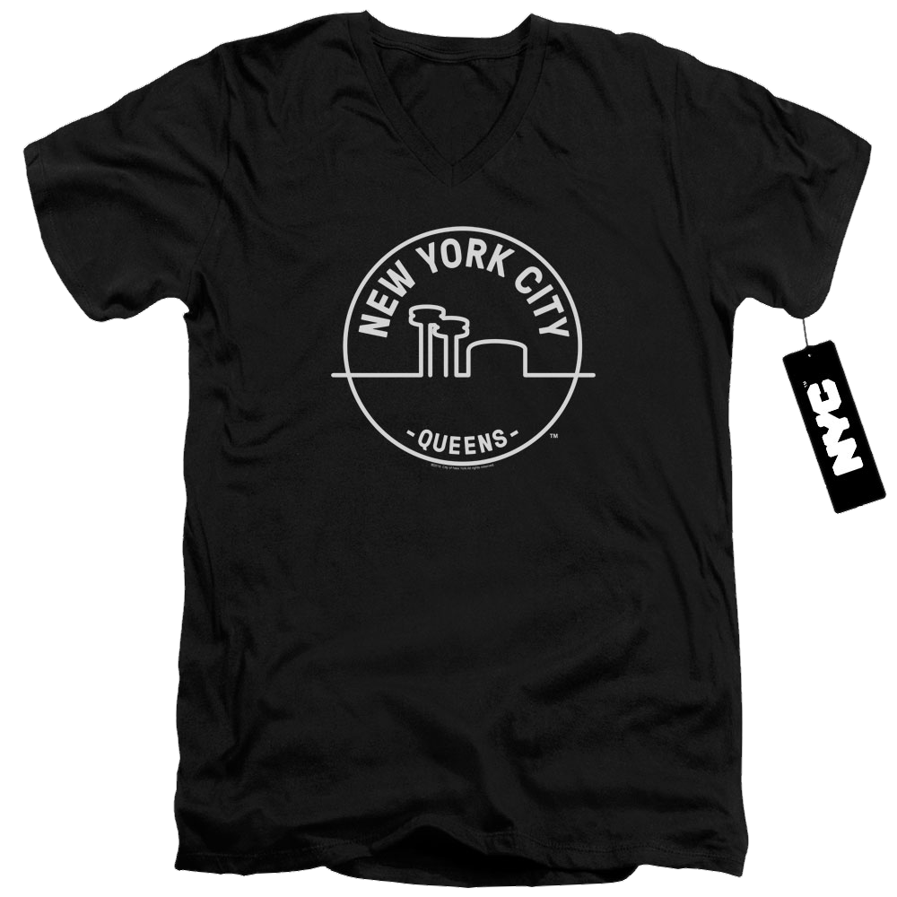 New York City See Nyc Queens Men's V-Neck T-Shirt Men's V-Neck T-Shirt New York City