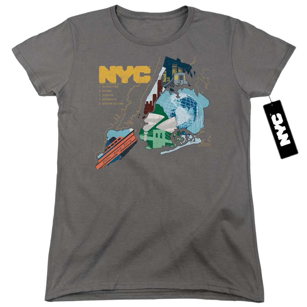 New York City Five Boroughs Women's T-Shirt Women's T-Shirt New York City
