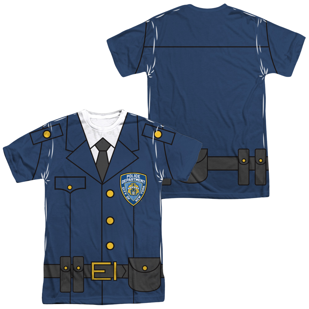 NYC Police Uniform (Front/Back Print) - Men's All-Over Print T-Shirt Men's All-Over Print T-Shirt New York City