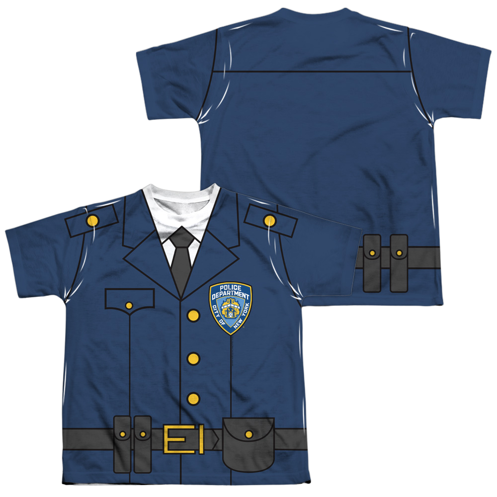 NYC Police Uniform (Front/Back Print) - Youth All-Over Print T-Shirt Youth All-Over Print T-Shirt (Ages 8-12) New York City