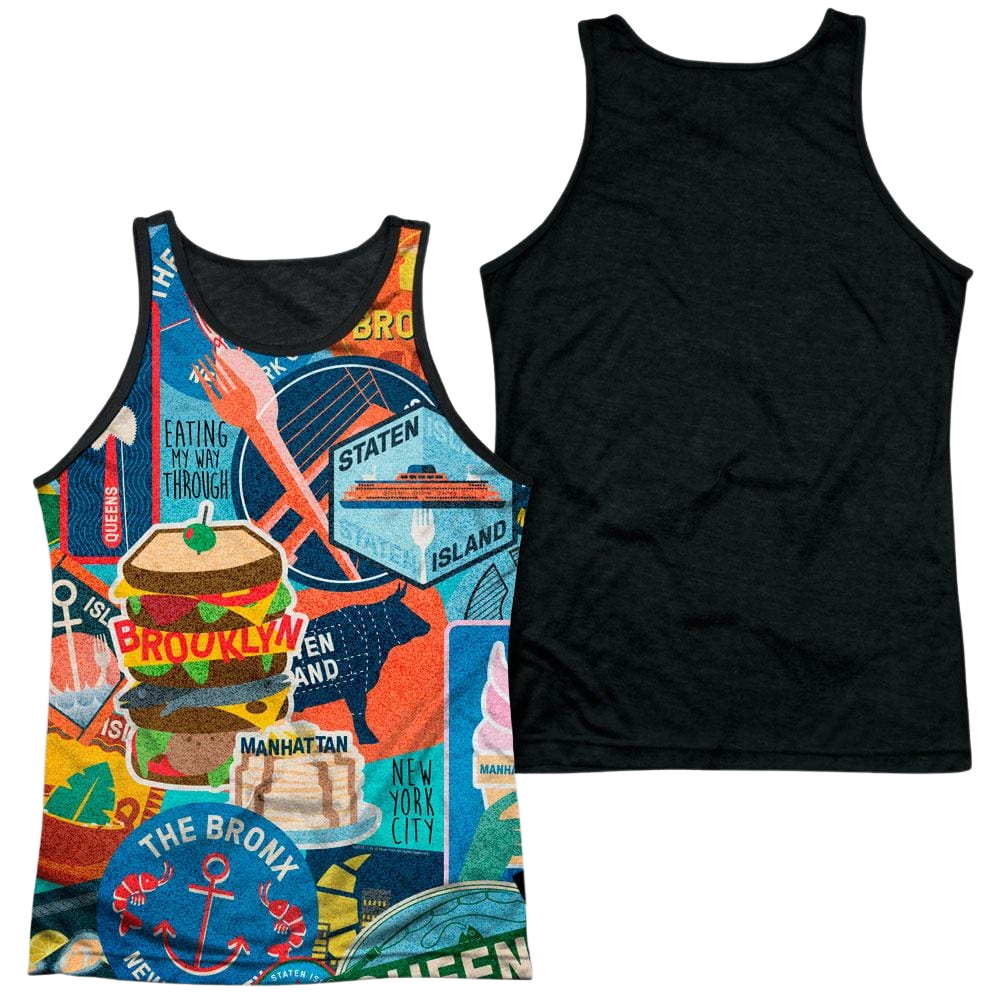 New York City Eating Nyc Men's Black Back Tank Men's Black Back Tank New York City