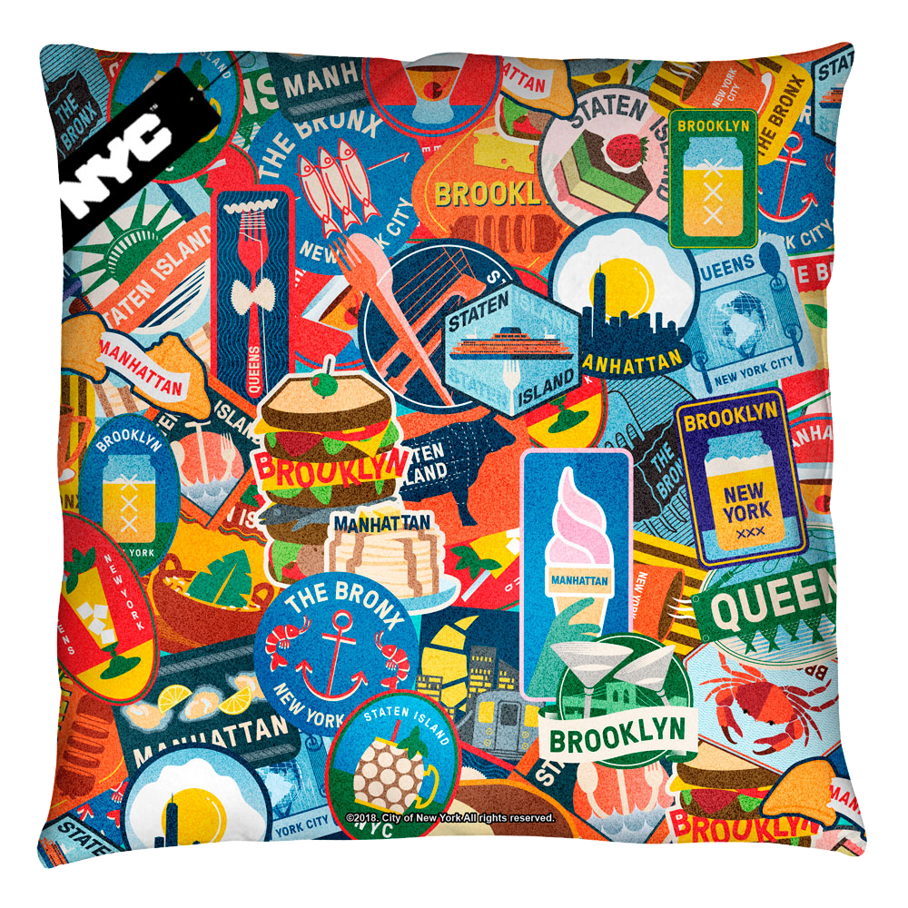 Nyc Eating Nyc - Throw Pillows Throw Pillows New York City