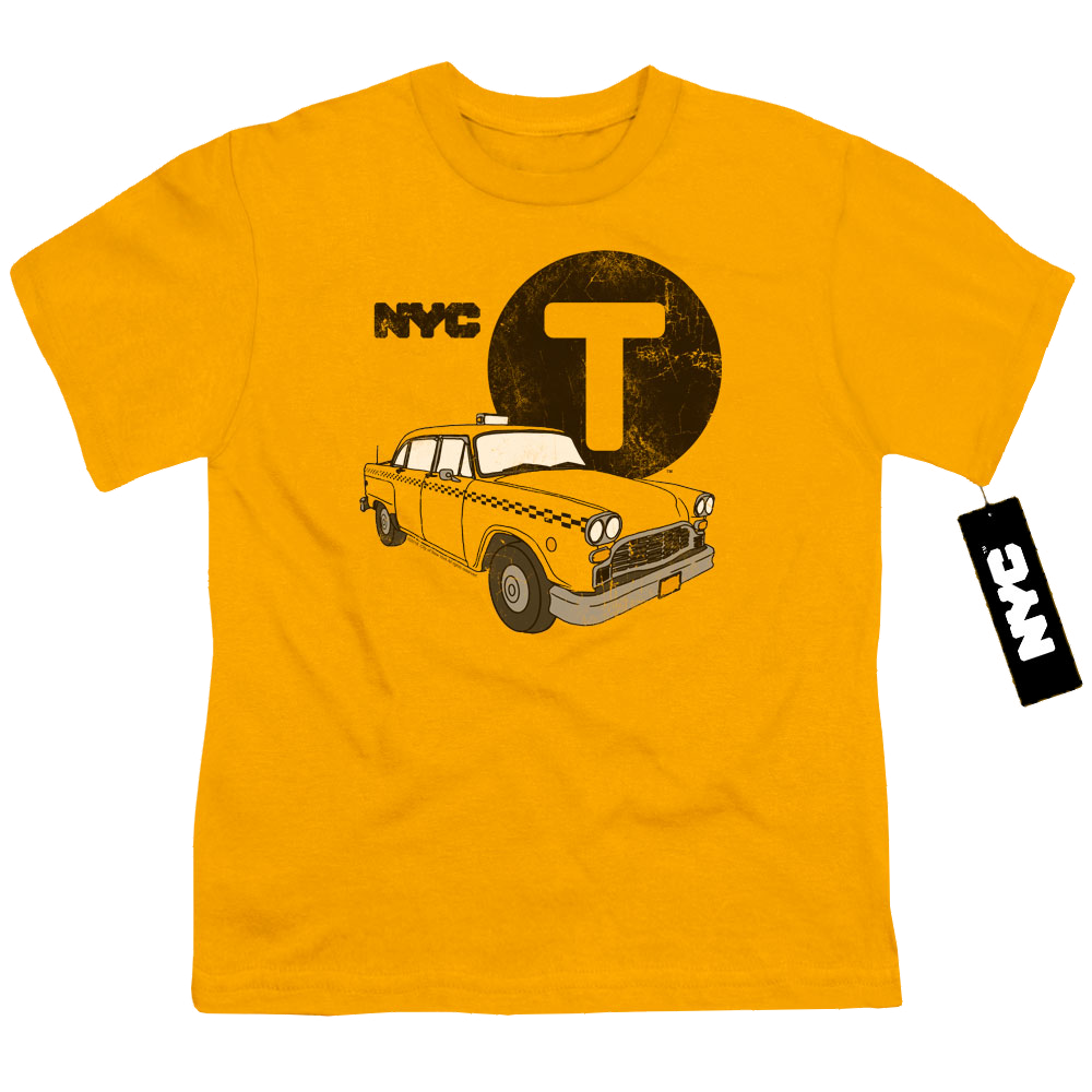 New York City Yellow Cab Youth T-Shirt (Ages 8-12) Youth T-Shirt (Ages 8-12) New York City