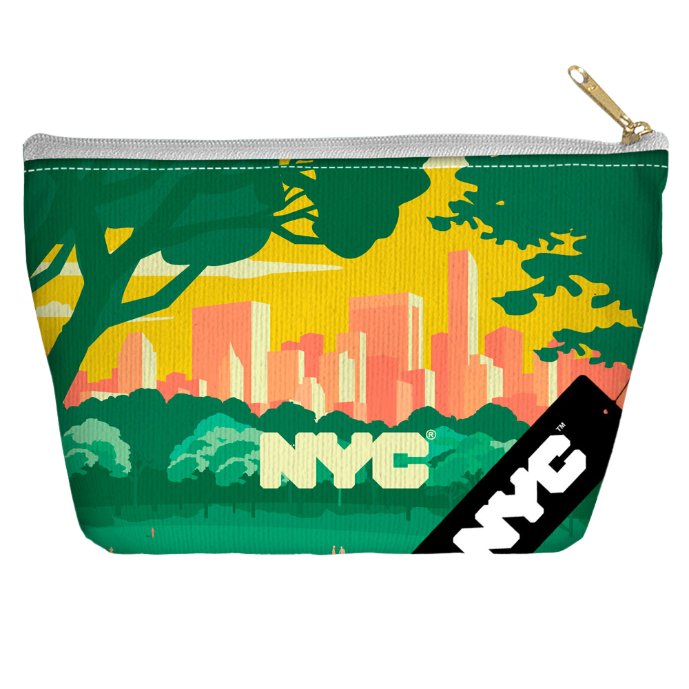 Nyc Central Park Skyline - Straight Bottom Accessory Pouch T Bottom Accessory Pouches New York City