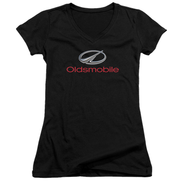 Oldsmobile Modern Logo Juniors V-Neck T-Shirt Juniors V-Neck T-Shirt Oldsmobile