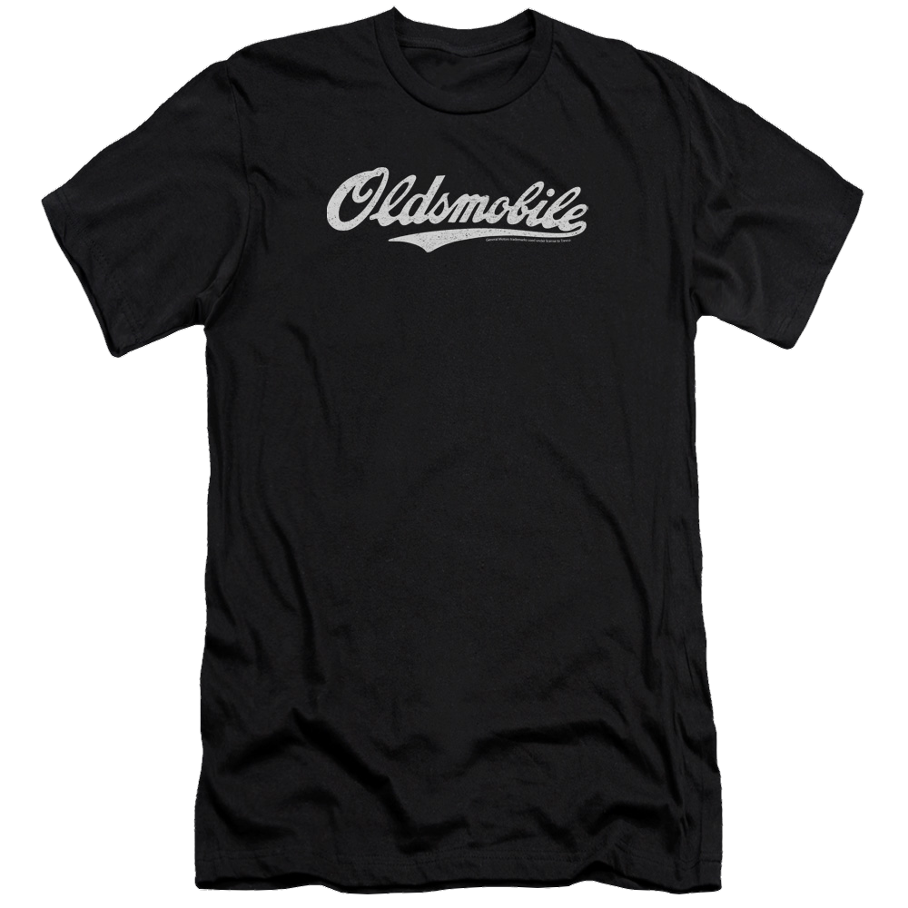 Oldsmobile Oldsmobile Cursive Logo Men's Premium Slim Fit T-Shirt Men's Premium Slim Fit T-Shirt Oldsmobile