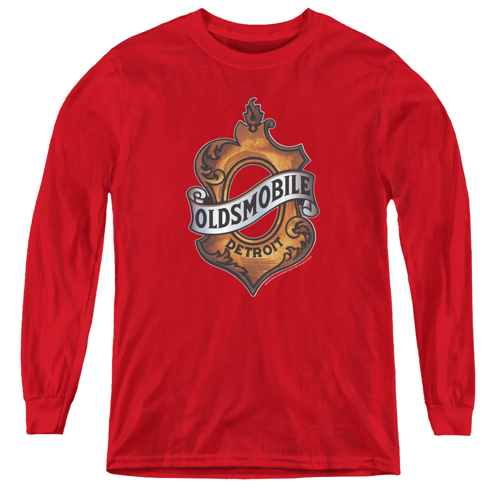 Oldsmobile Detroit Emblem - Youth Long Sleeve T-Shirt Youth Long Sleeve T-Shirt Oldsmobile
