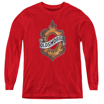 Oldsmobile Detroit Emblem - Youth Long Sleeve T-Shirt Youth Long Sleeve T-Shirt Oldsmobile