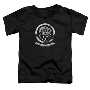 Black toddler t-shirt with Oldsmobile 1930s Crest Emblem graphic