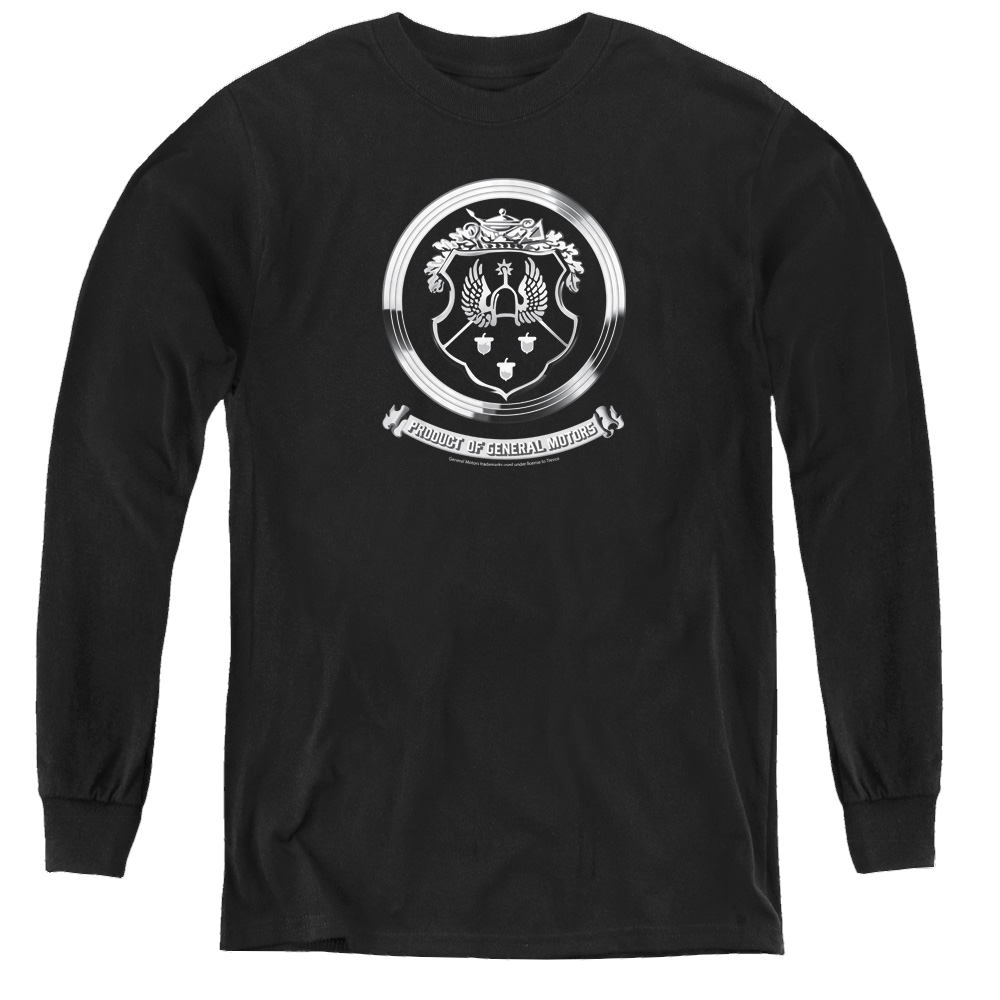 Oldsmobile 1930S Crest Emblem - Youth Long Sleeve T-Shirt Youth Long Sleeve T-Shirt Oldsmobile