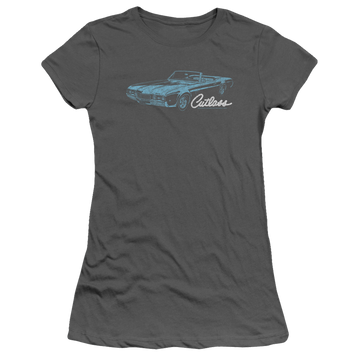 Charcoal juniors t-shirt with Oldsmobile 68 Cutlass graphic