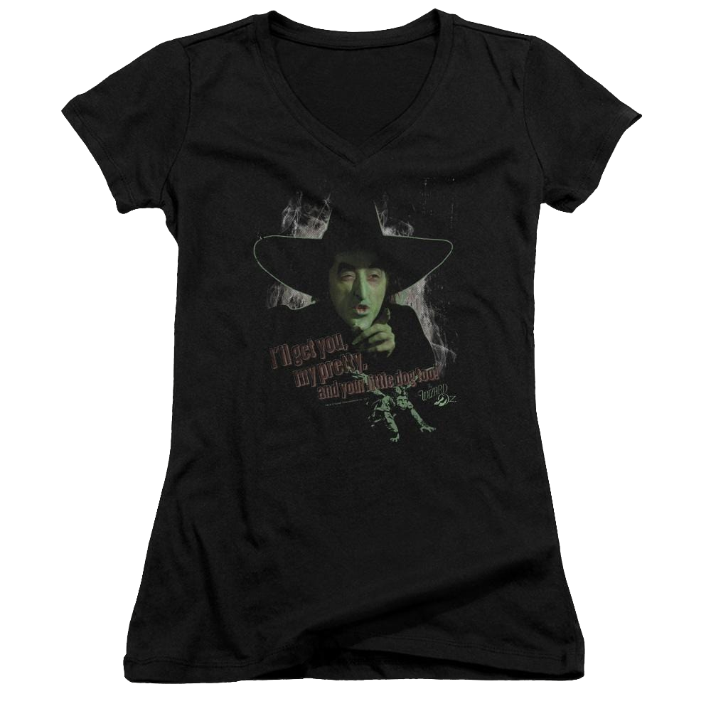 Wizard of Oz And Your Little Dog Too Juniors V-Neck T-Shirt Juniors V-Neck T-Shirt Wizard of Oz