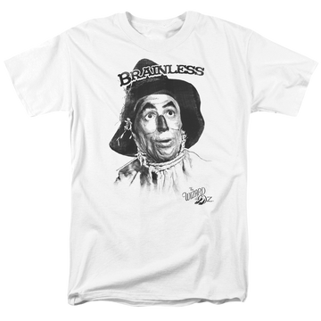 White men's regular fit t-shirt with Wizard of Oz Brainless graphic