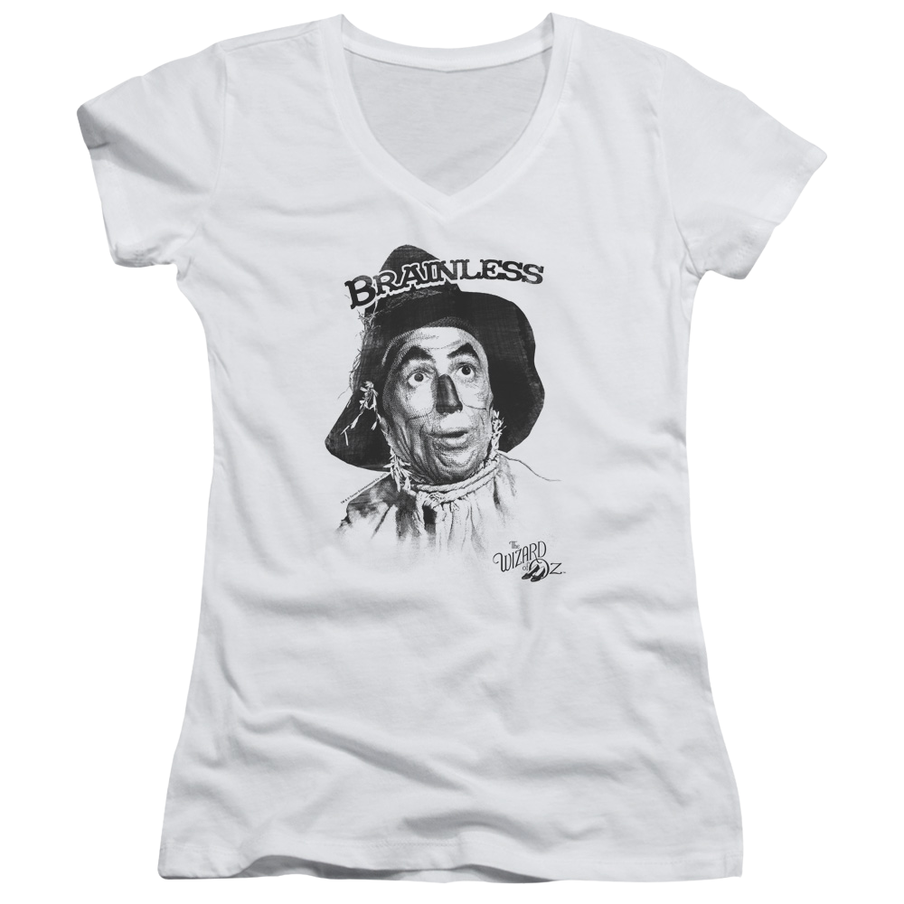 Wizard of Oz Brainless Juniors V-Neck T-Shirt Juniors V-Neck T-Shirt Wizard of Oz