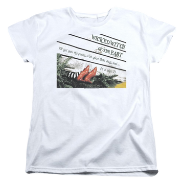 White women's t-shirt with Wizard of Oz Size 7 graphic