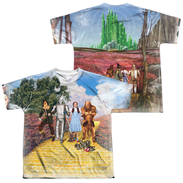 Wizard of Oz On The Road youth all-over print t-shirt for ages 8 to 12