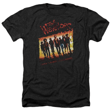 Charcoal men's heather t-shirt with The Warriors One Gang graphic
