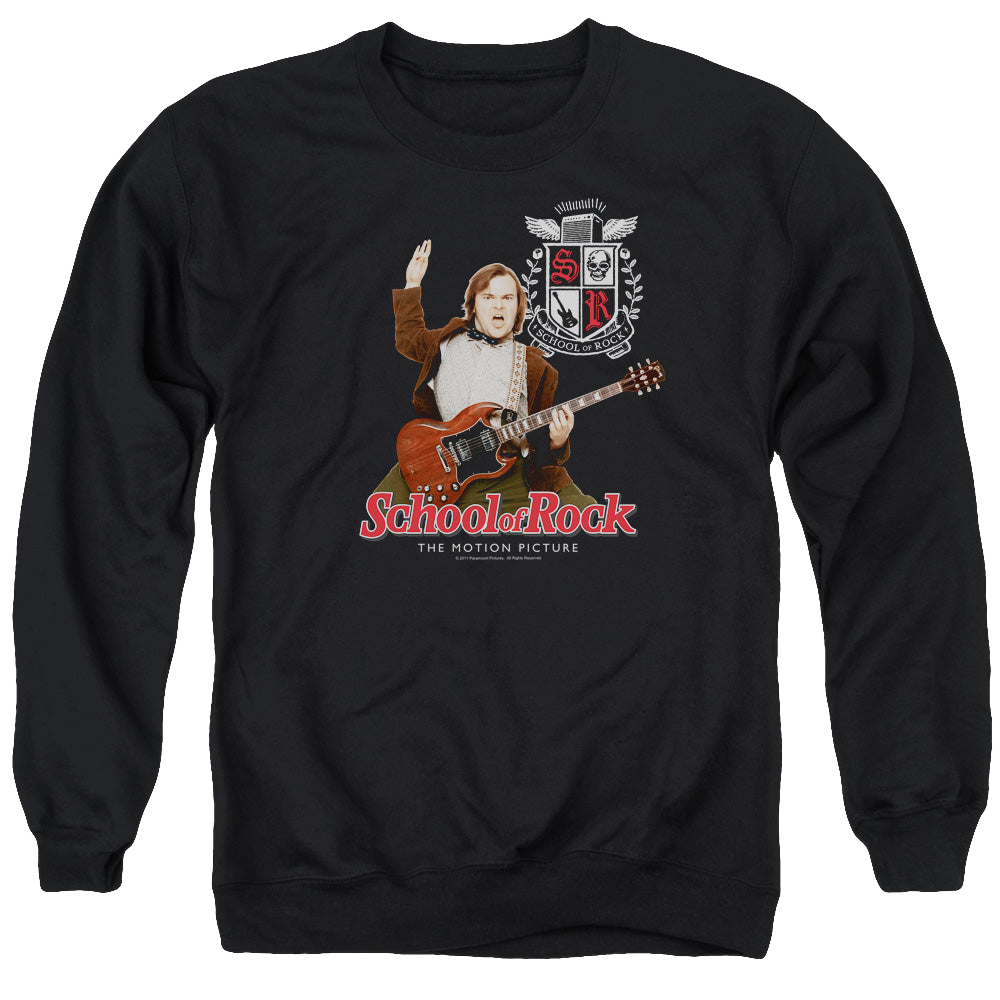 School of Rock The Teacher Is In - Men's Crewneck Sweatshirt Men's Crewneck Sweatshirt School of Rock