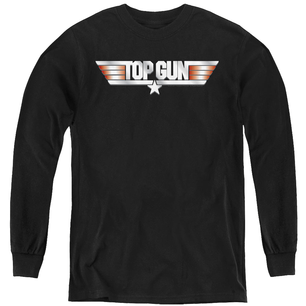 Top Gun Logo - Youth Long Sleeve T-Shirt Youth Long Sleeve T-Shirt Top Gun