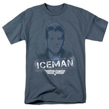 Slate men's regular fit t-shirt with Top Gun Iceman graphic