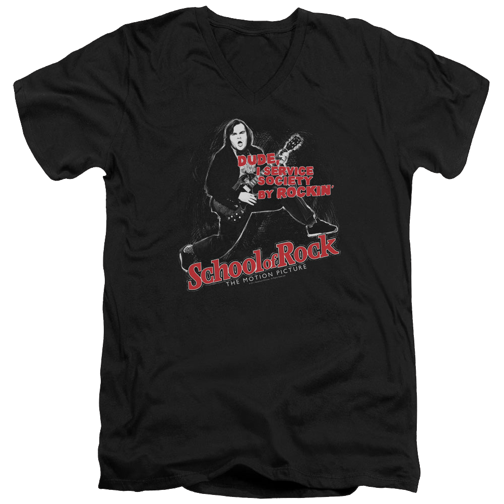 School of Rock Rockin - Men's V-Neck T-Shirt Men's V-Neck T-Shirt School of Rock