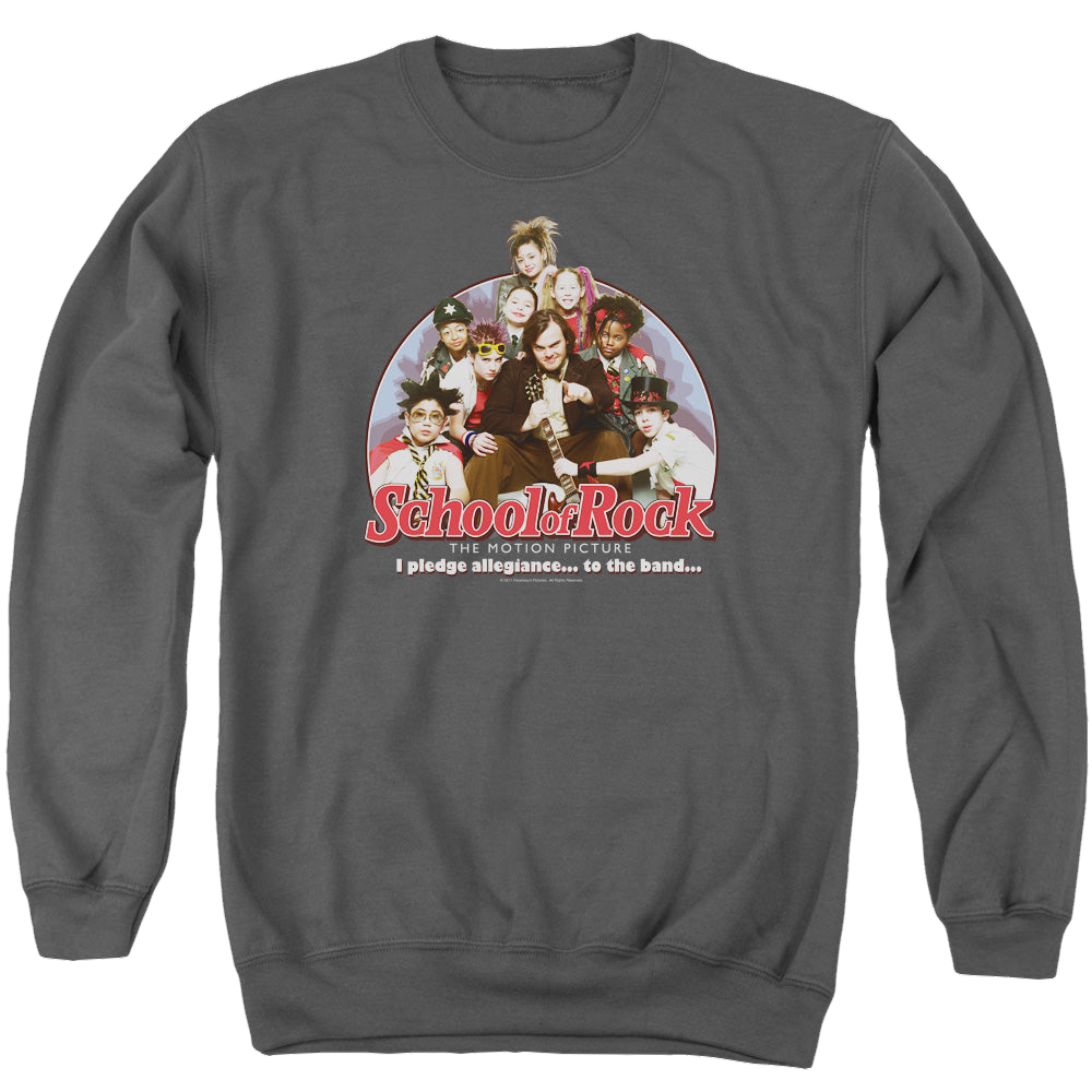 School of Rock I Pledge Allegiance - Men's Crewneck Sweatshirt Men's Crewneck Sweatshirt School of Rock