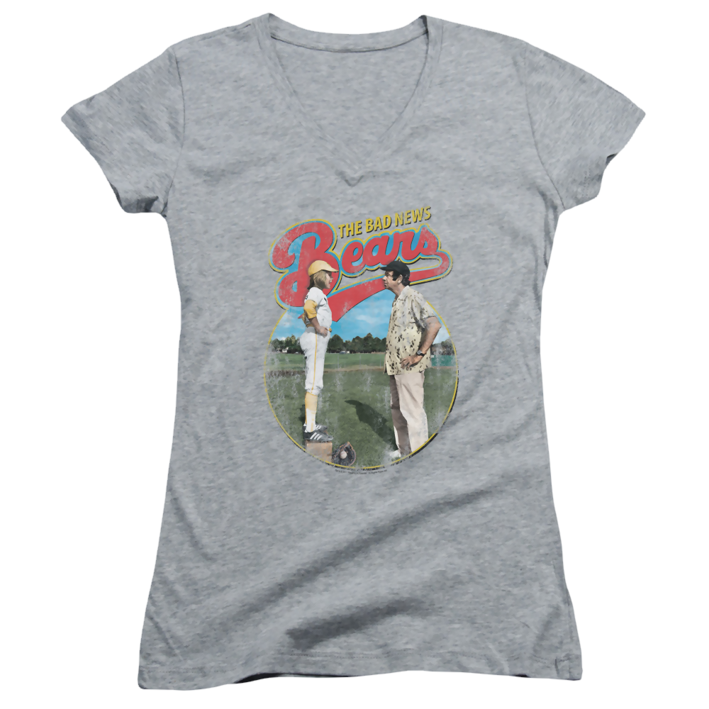 Bad News Bears Vintage - Juniors V-Neck T-Shirt Juniors V-Neck T-Shirt Bad News Bears