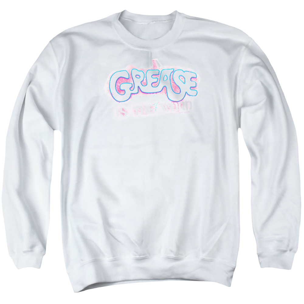 Grease Grease Is The Word - Men's Crewneck Sweatshirt Men's Crewneck Sweatshirt Grease