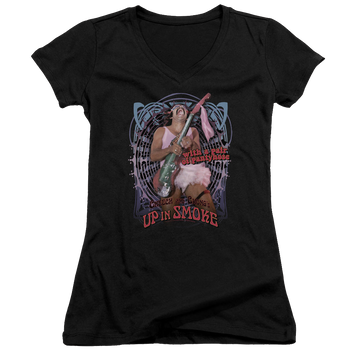 Up in Smoke Pantyhose - Juniors V-Neck T-Shirt Juniors V-Neck T-Shirt Cheech & Chong