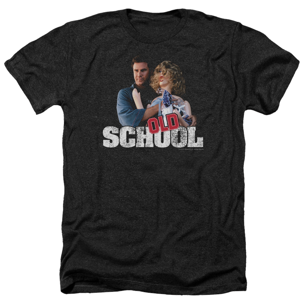 Old School Frank And Friend - Men's Heather T-Shirt Men's Heather T-Shirt Old School