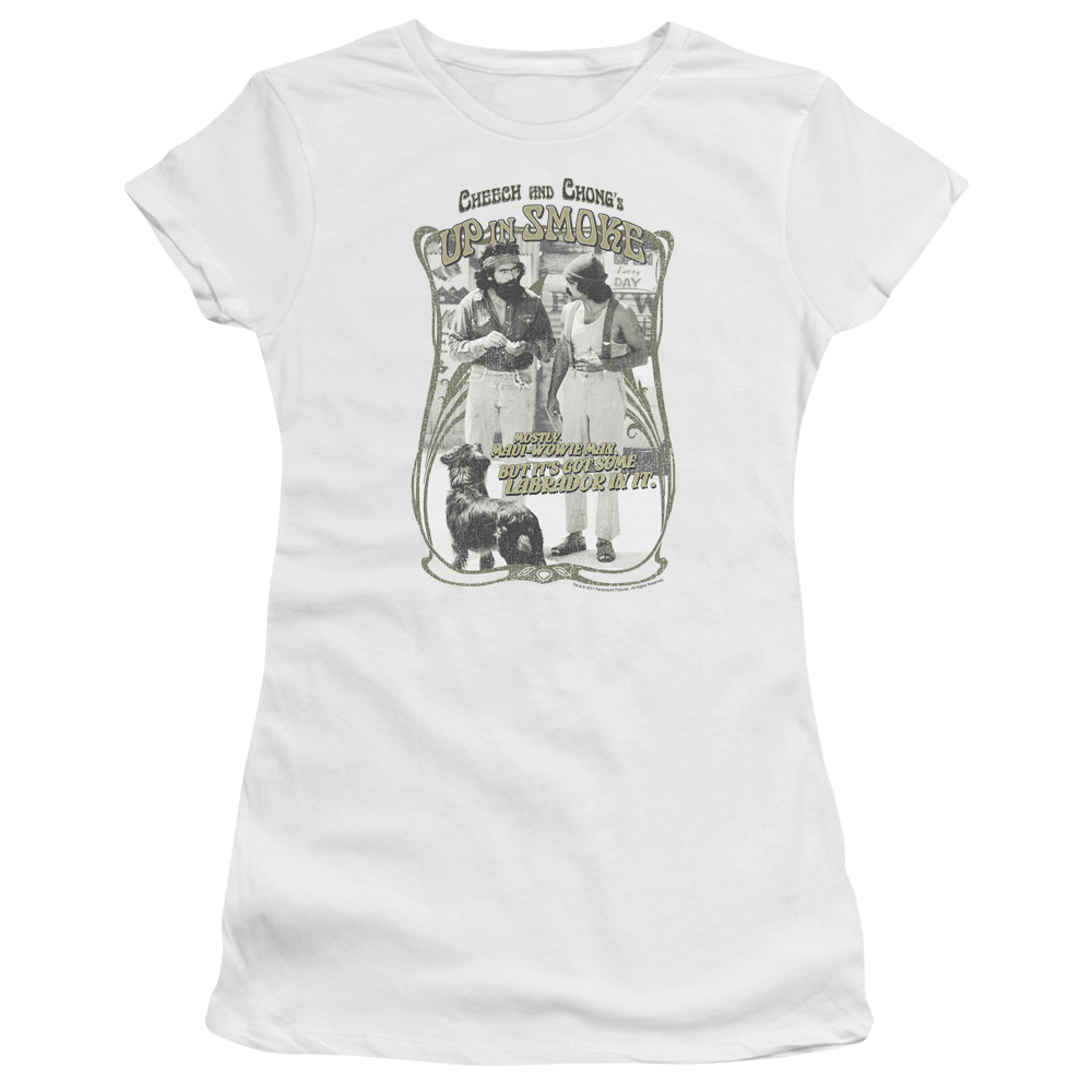 Up in Smoke Labrador - Juniors T-Shirt Juniors T-Shirt Cheech & Chong