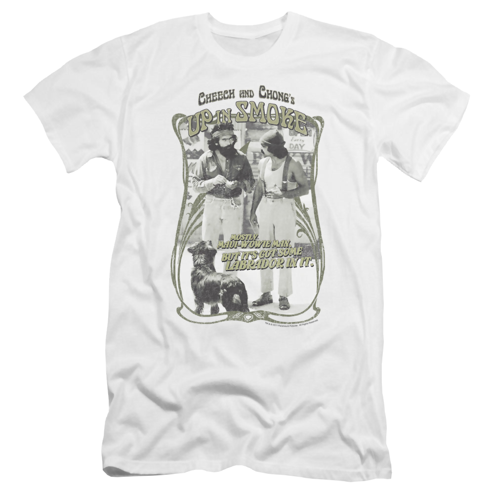 Up in Smoke Labrador - Men's Premium Slim Fit T-Shirt Men's Premium Slim Fit T-Shirt Cheech & Chong