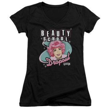 Grease Beauty School Dropout - Juniors V-Neck T-Shirt Juniors V-Neck T-Shirt Grease