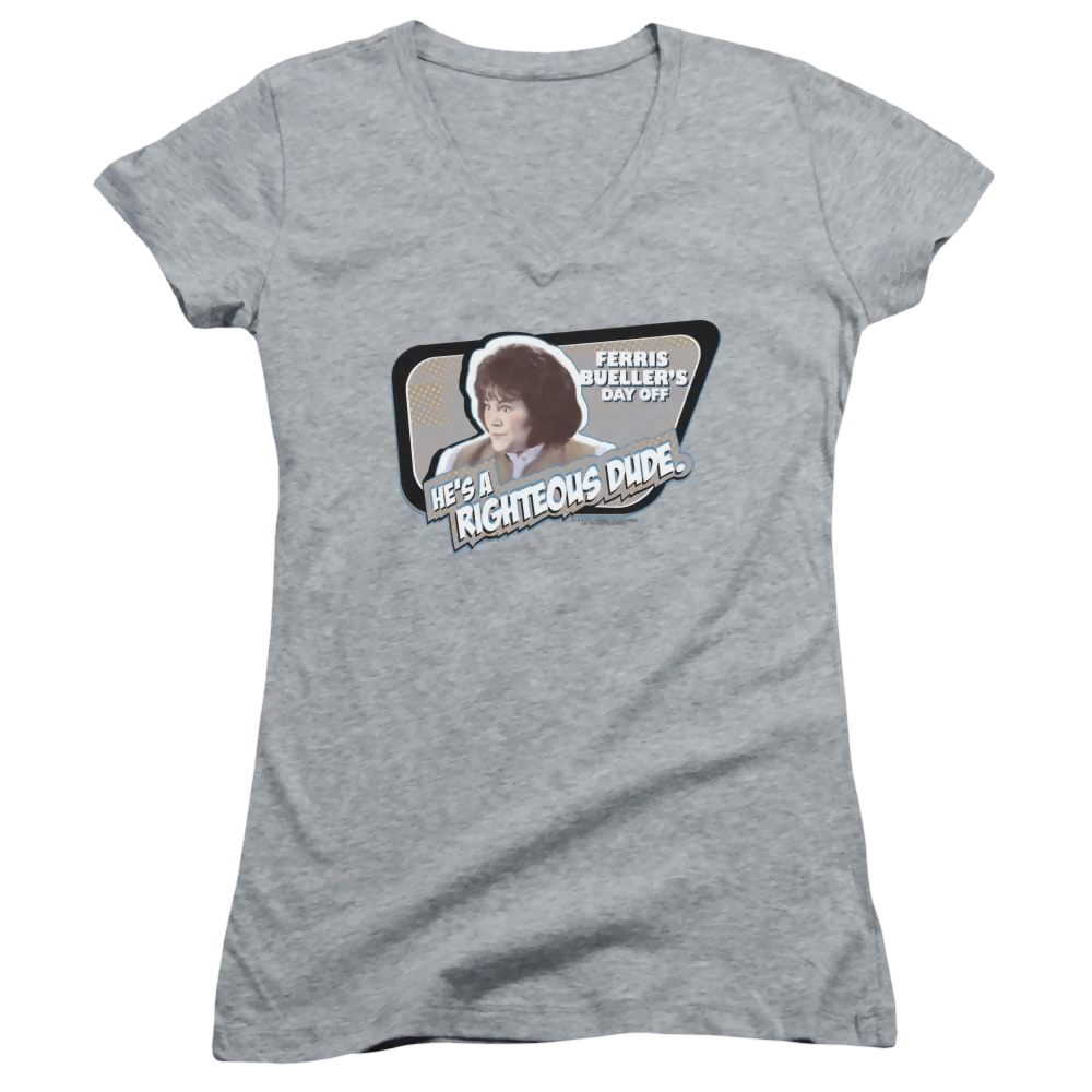Ferris Bueller's Day Off Grace - Juniors V-Neck T-Shirt Juniors V-Neck T-Shirt Ferris Bueller's Day Off