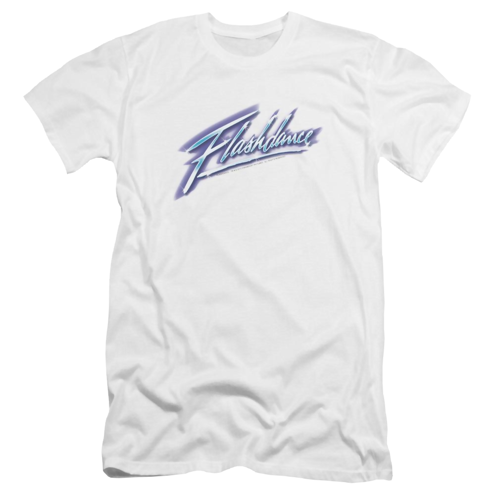 Flashdance Logo - Men's Premium Slim Fit T-Shirt Men's Premium Slim Fit T-Shirt Flashdance