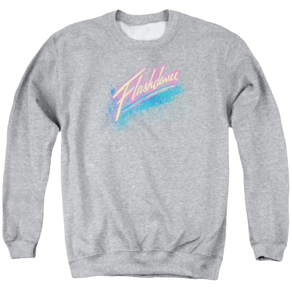 Flashdance Spray Logo - Men's Crewneck Sweatshirt Men's Crewneck Sweatshirt Flashdance