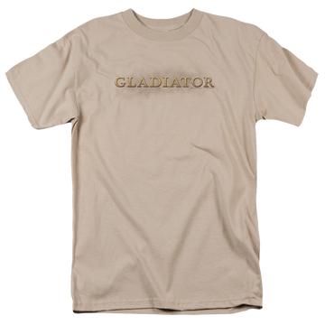 Sand men's regular fit t-shirt with Gladiator Logo graphic