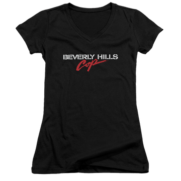 Beverly Hills Cop Logo - Juniors V-Neck T-Shirt Juniors V-Neck T-Shirt Beverly Hills Cop