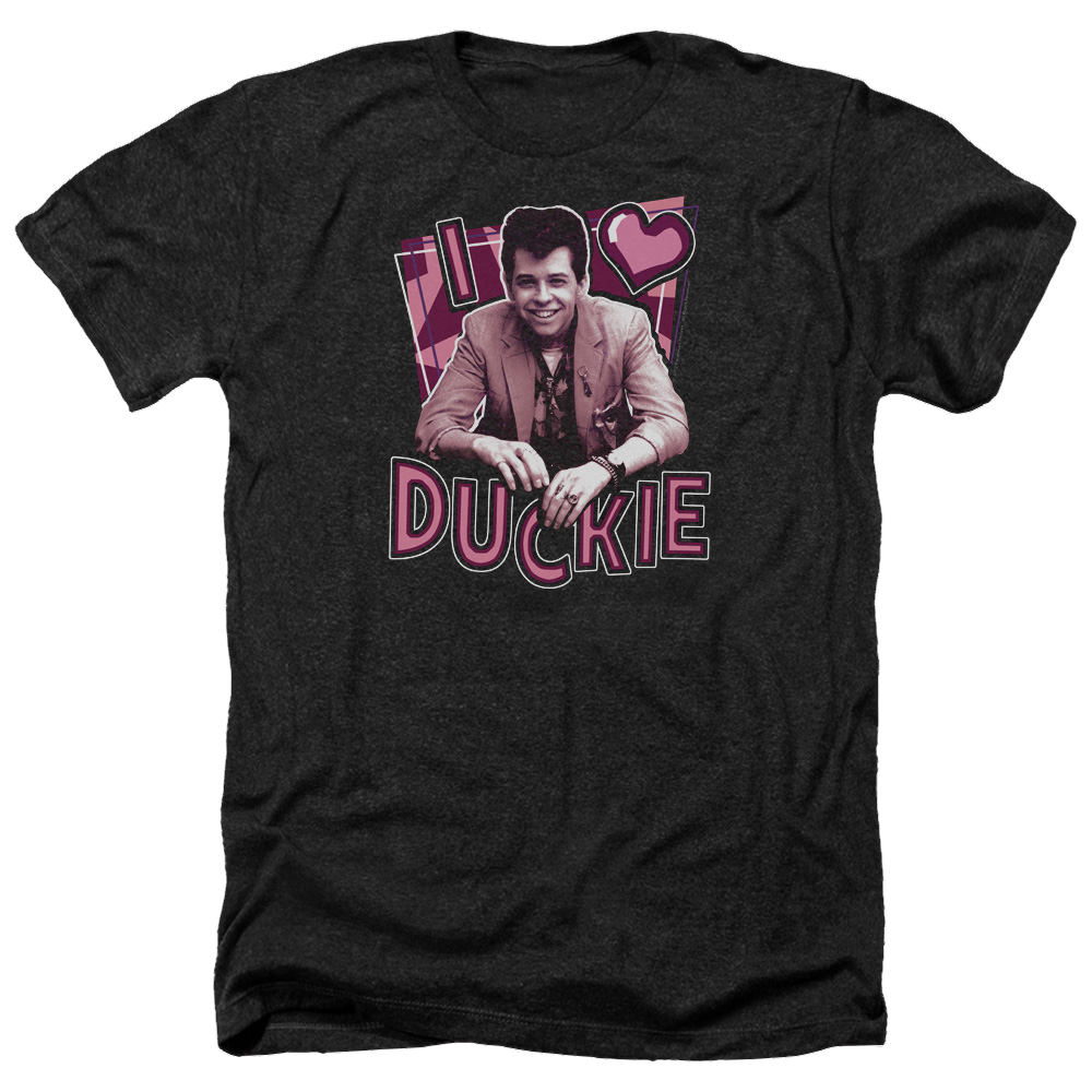 Pretty in Pink I Heart Duckie - Men's Heather T-Shirt Men's Heather T-Shirt Pretty in Pink