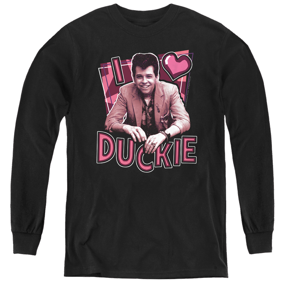 Pretty In Pink I Heart Duckie - Youth Long Sleeve T-Shirt Youth Long Sleeve T-Shirt Pretty in Pink