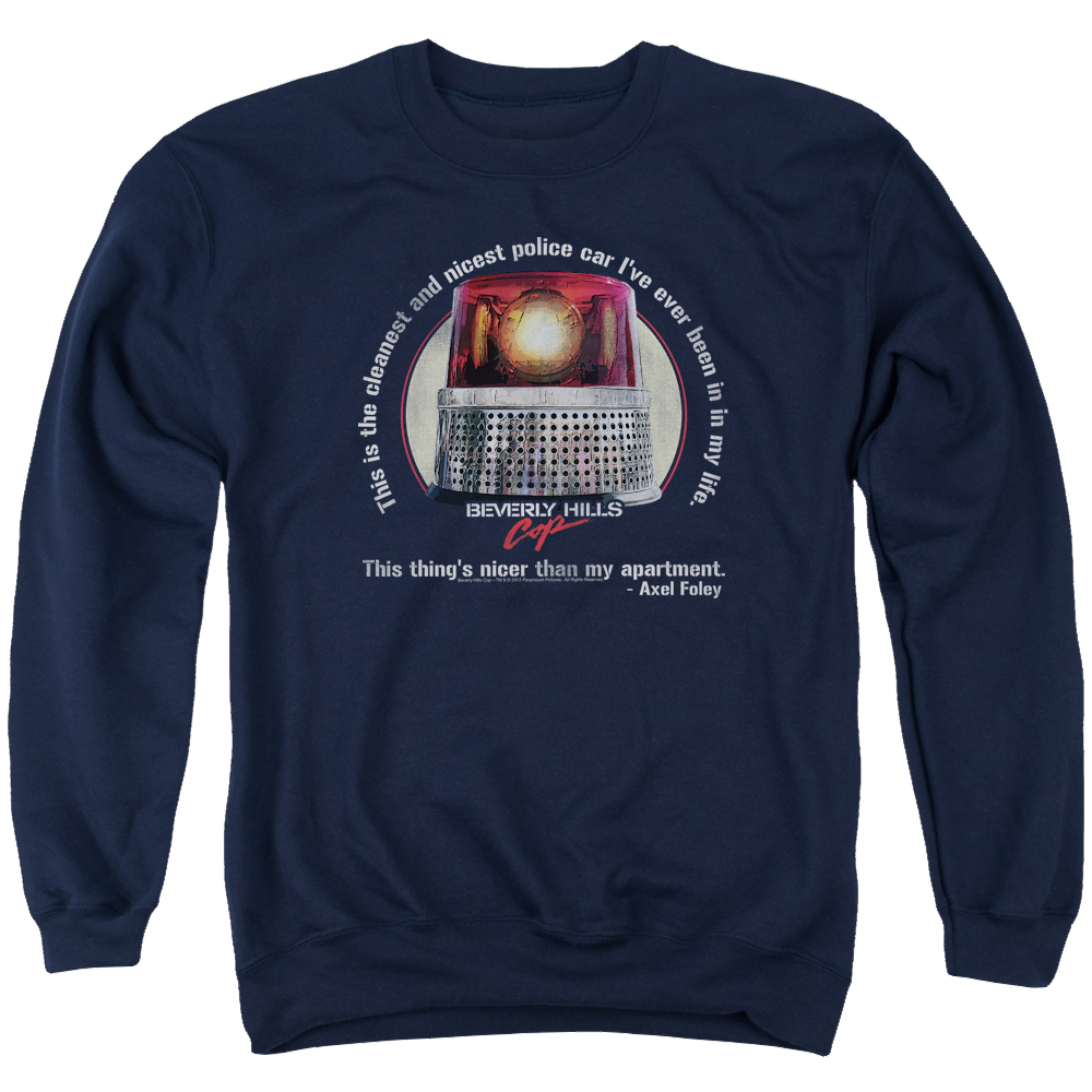 Beverly Hills Cop Nicest Police Car - Men's Crewneck Sweatshirt Men's Crewneck Sweatshirt Beverly Hills Cop