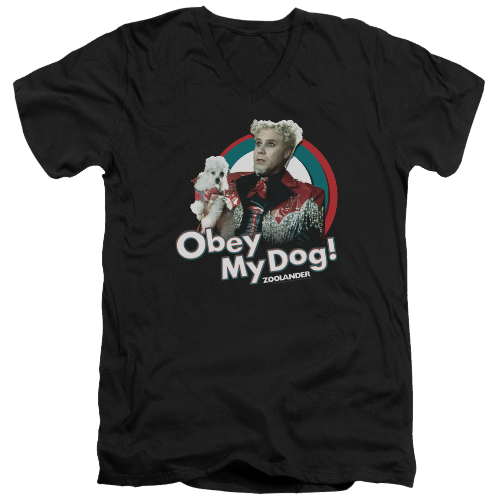 Zoolander Obey My Dog - Men's V-Neck T-Shirt Men's V-Neck T-Shirt Zoolander