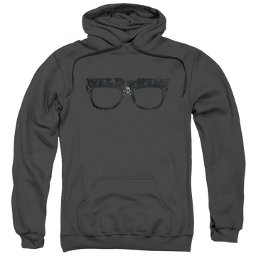 Charcoal pullover hoodie with Major League Wild Thing graphic