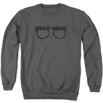 Charcoal men's crewneck sweatshirt with Major League Wild Thing graphic