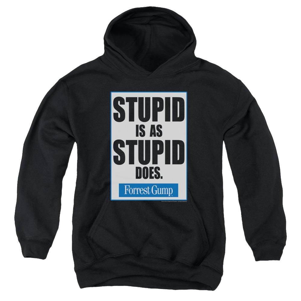 Forrest Gump Stupid Is - Youth Hoodie (Ages 8-12) Youth Hoodie (Ages 8-12) Forrest Gump