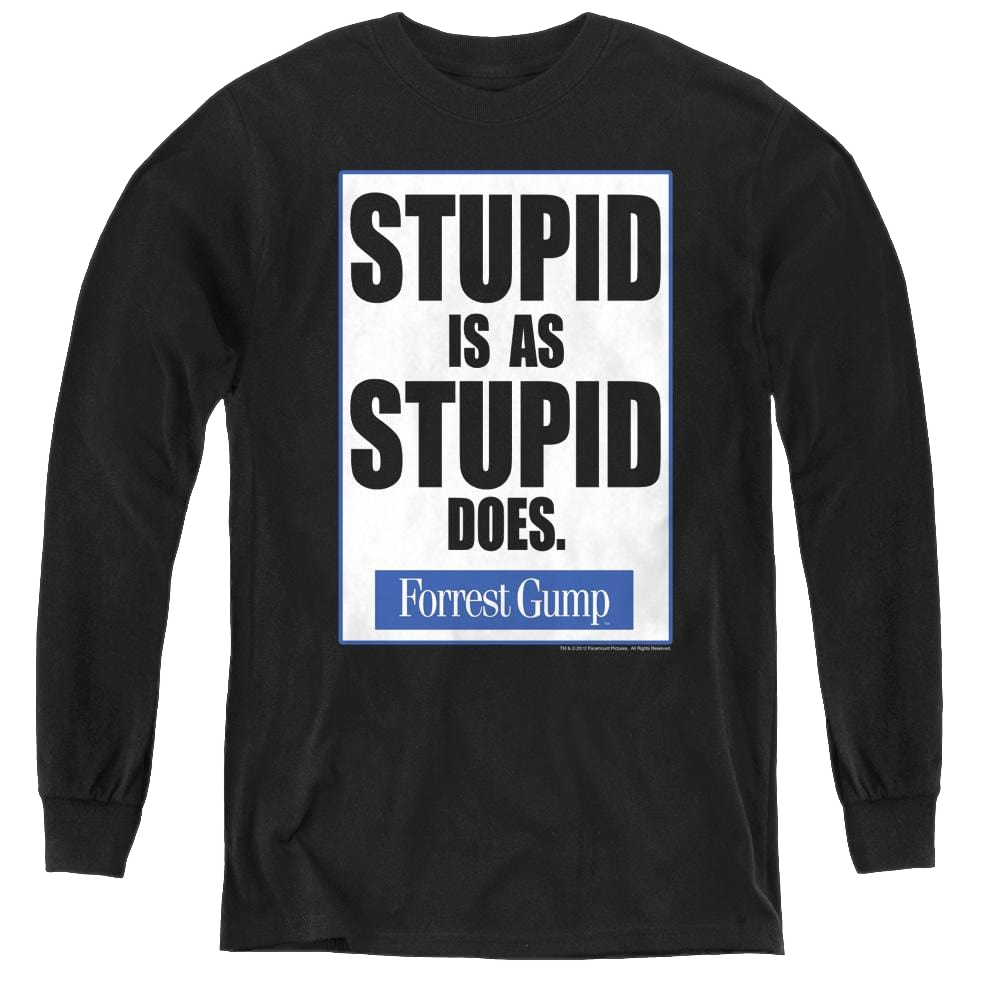 Forrest Gump Stupid Is - Youth Long Sleeve T-Shirt Youth Long Sleeve T-Shirt Forrest Gump