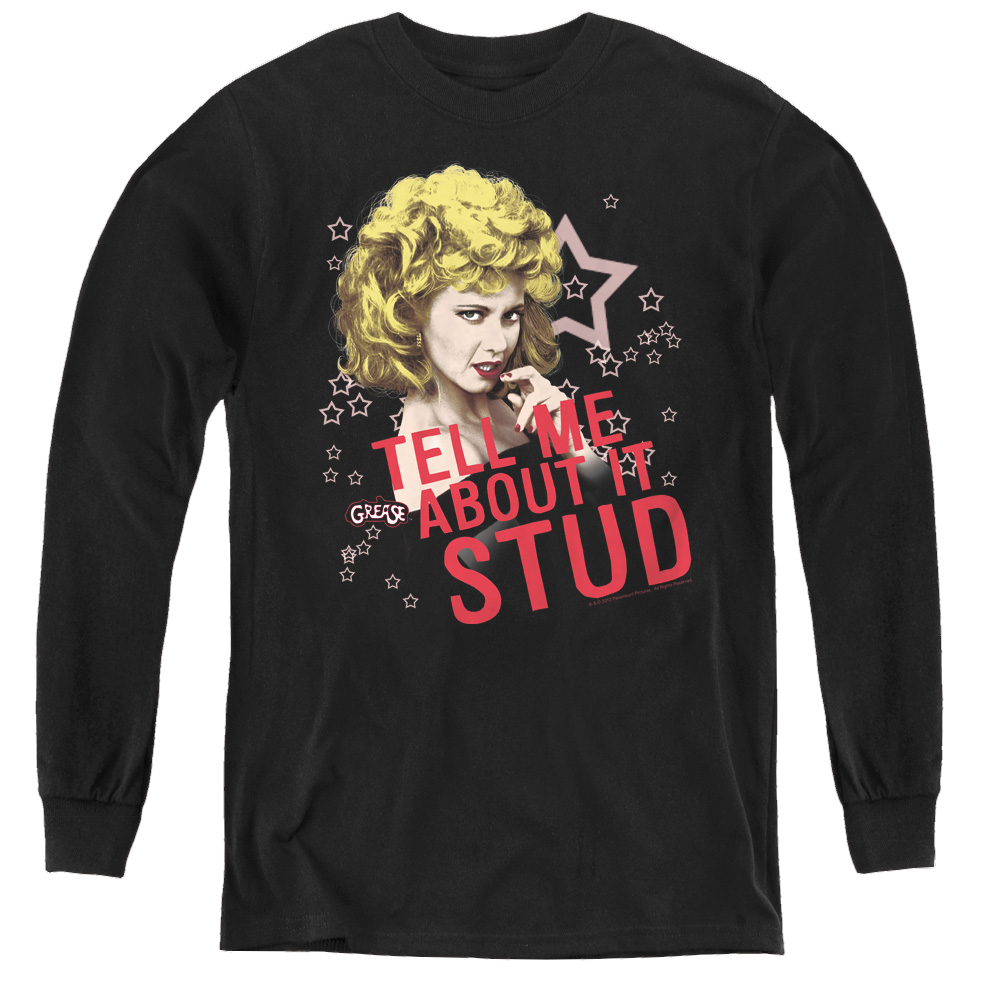 Grease Tell Me About It Stud - Youth Long Sleeve T-Shirt Youth Long Sleeve T-Shirt Grease