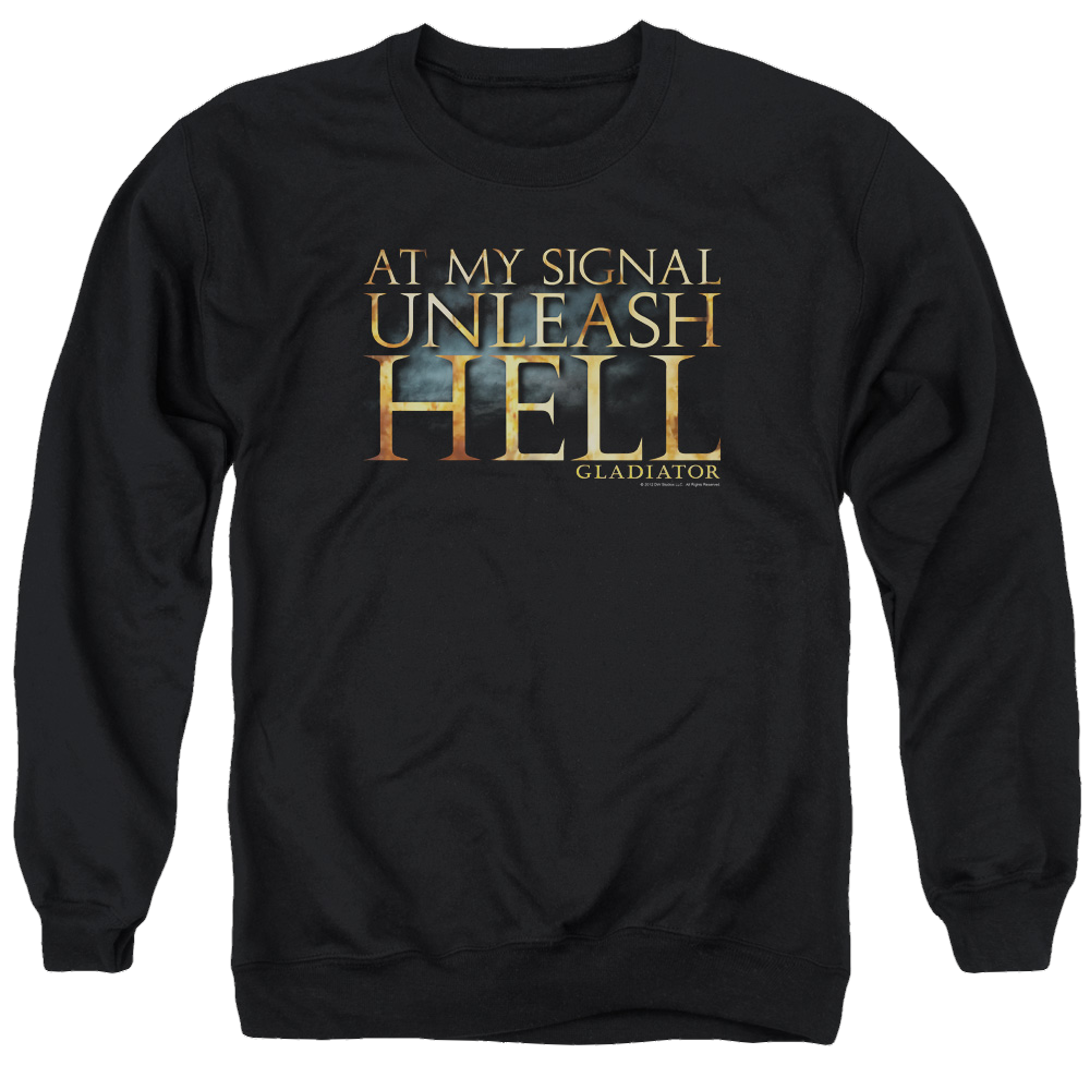 Gladiator Unleash Hell - Men's Crewneck Sweatshirt Men's Crewneck Sweatshirt Gladiator