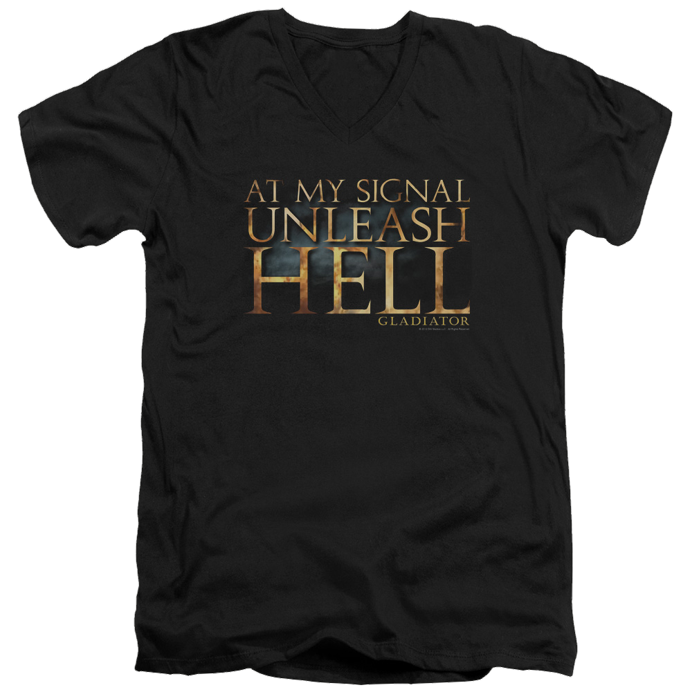 Gladiator Unleash Hell - Men's V-Neck T-Shirt Men's V-Neck T-Shirt Gladiator