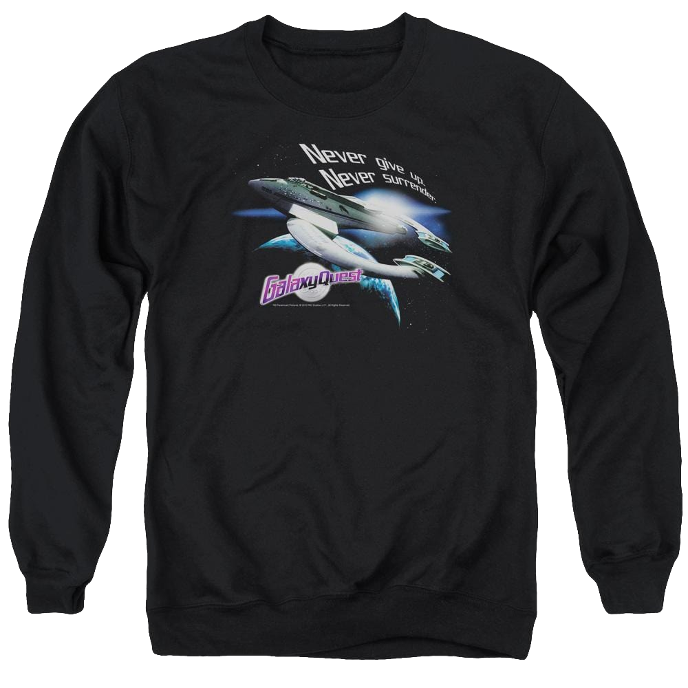 Galaxy Quest Never Surrender - Men's Crewneck Sweatshirt Men's Crewneck Sweatshirt Galaxy Quest